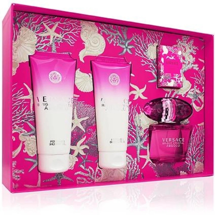 Versace Bright Crystal Absolu gift set for women (EDP, 90 ml + shower gel, 100 ml + body lotion, 100 ml + EDP, 5 ml) – 3