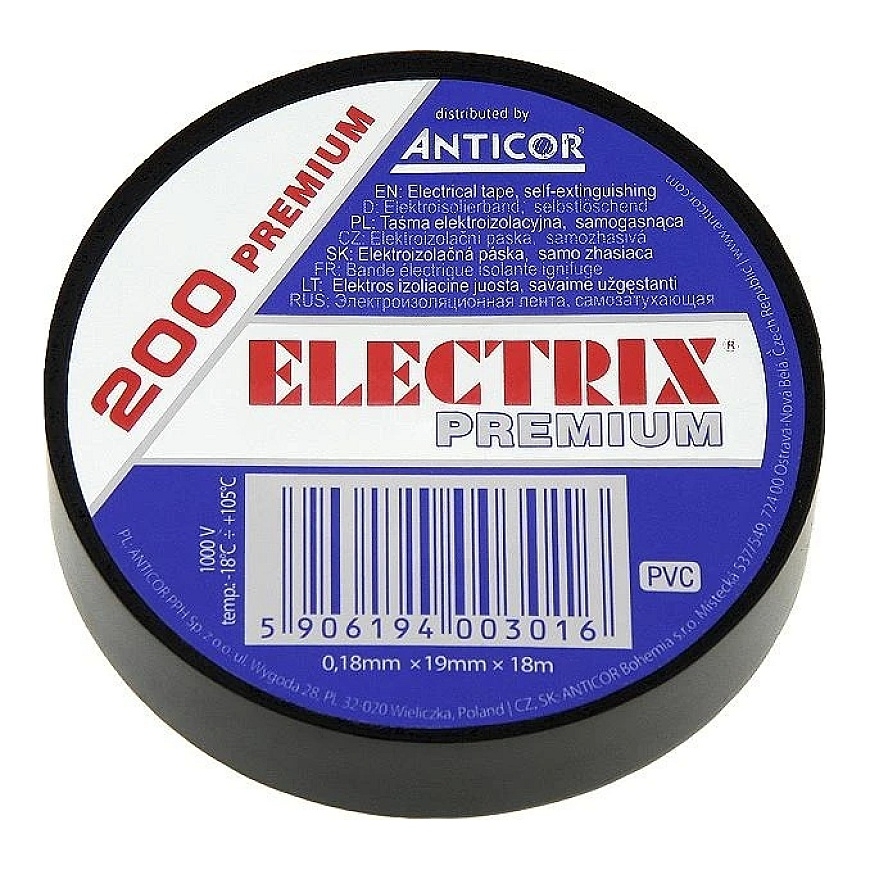 Oem Izolācijas lente 200 PREMIUM - Melna