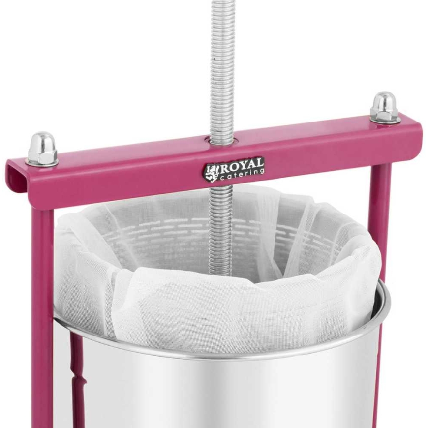 Royal Catering Augļu sulu spiede, vīna spiede, 12 l + 5 maisiņi – 3