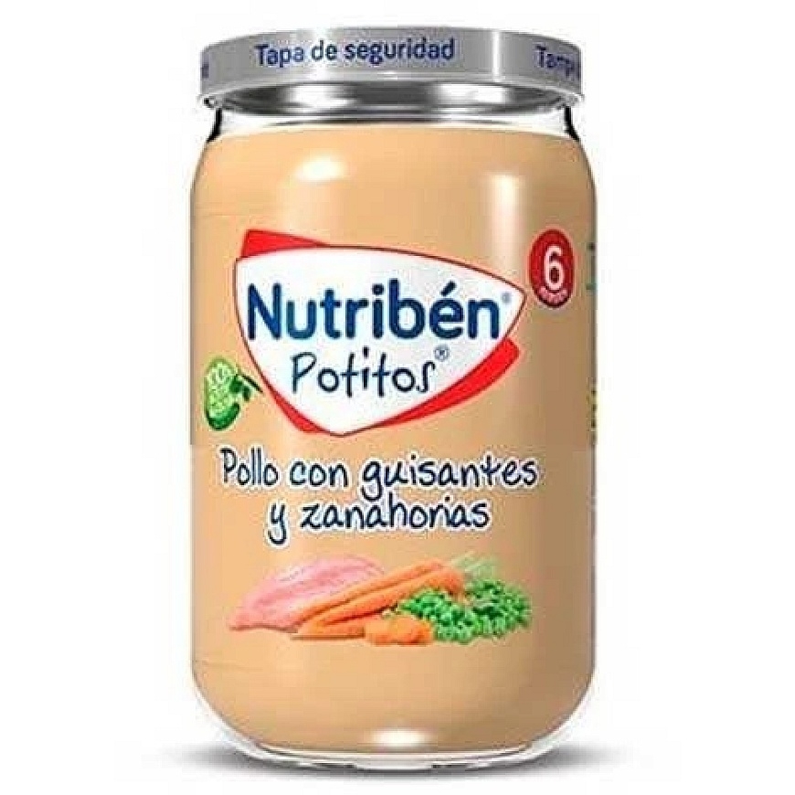 Nutribén Курица с горошком и морковью 235г