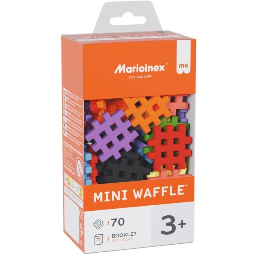 Marioinex *****Конструкторские кубики вафля мини 70 шт. узор 2 09027 – 2