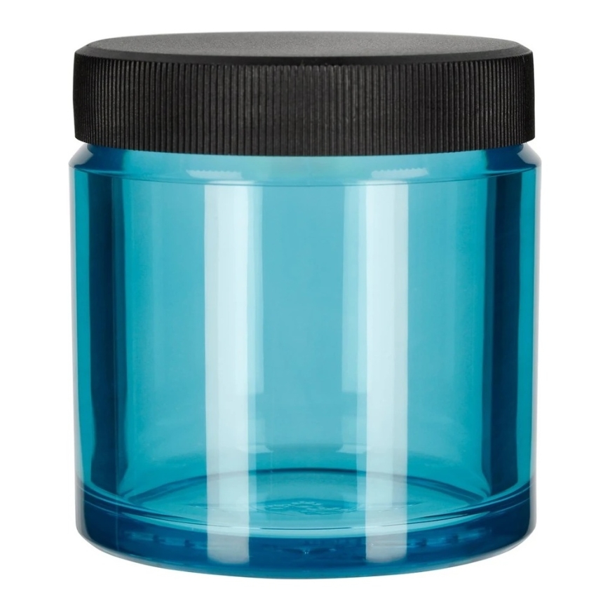 "Comandante" – bean jar with lid – turquoise colored polymer – 2