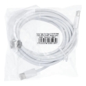 HD26 duomenų perdavimo ir įkrovimo laidas | USB-C į USB-C | PD, QC 3.0 | 30W | 3m | baltas HD26 duomenų perdavimo ir įkrovimo laidas | USB-C į USB-C | PD, QC 3.0 | 30W | 3m | baltas