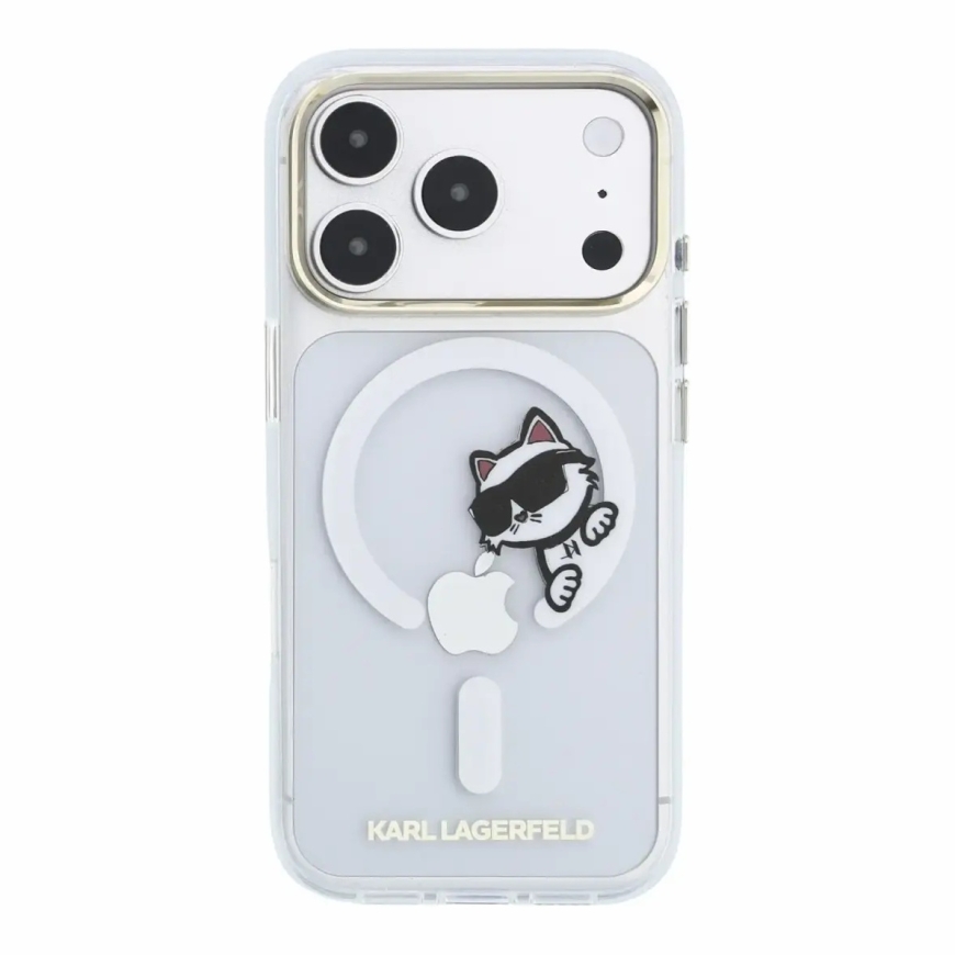 Karl Lagerfeld IML Choupette Peekaboo telefoni ümbris MagSafe toega iPhone 18 Pro läbipaistev – 2