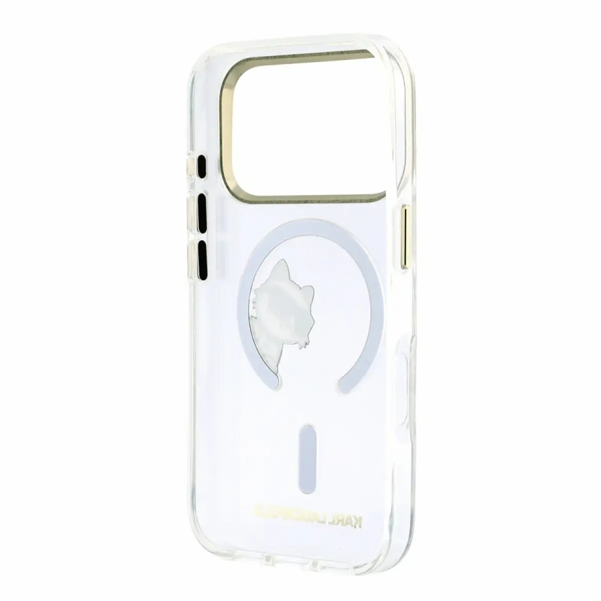 Karl Lagerfeld IML Choupette Peekaboo -puhelimen suojakuori MagSafe-tuen kanssa iPhone 18 Pro:lle, läpinäkyvä – 5