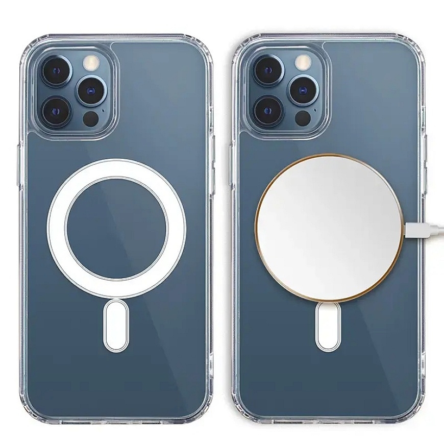 Pret triecienu 1,5 mm Mag korpuss Samsung Galaxy S23 Ultra, caurspīdīgs ar lielu caurumu – 5