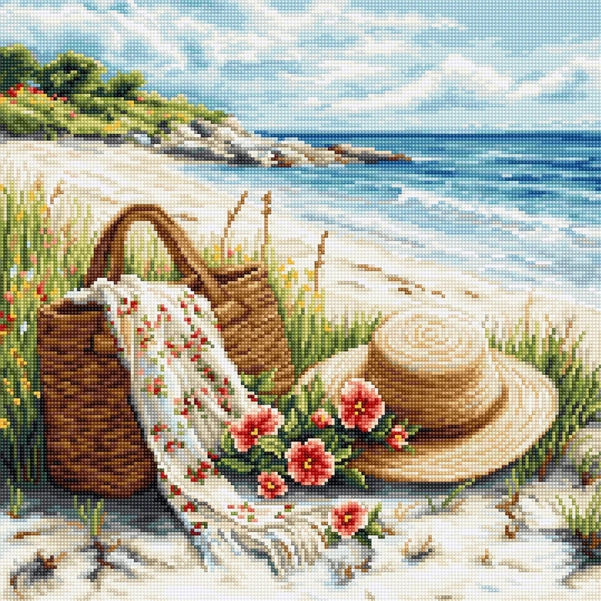 luca S ristpistesuurenduskomplekt "Suve kajastus" 29x29 cm SB732