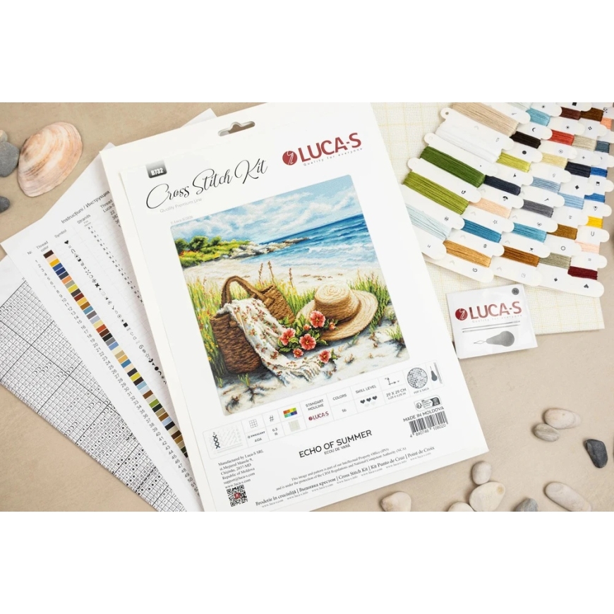 luca S Cross Stitch Embroidery Kit "Summer Echo" 29x29 cm SB732 – 3