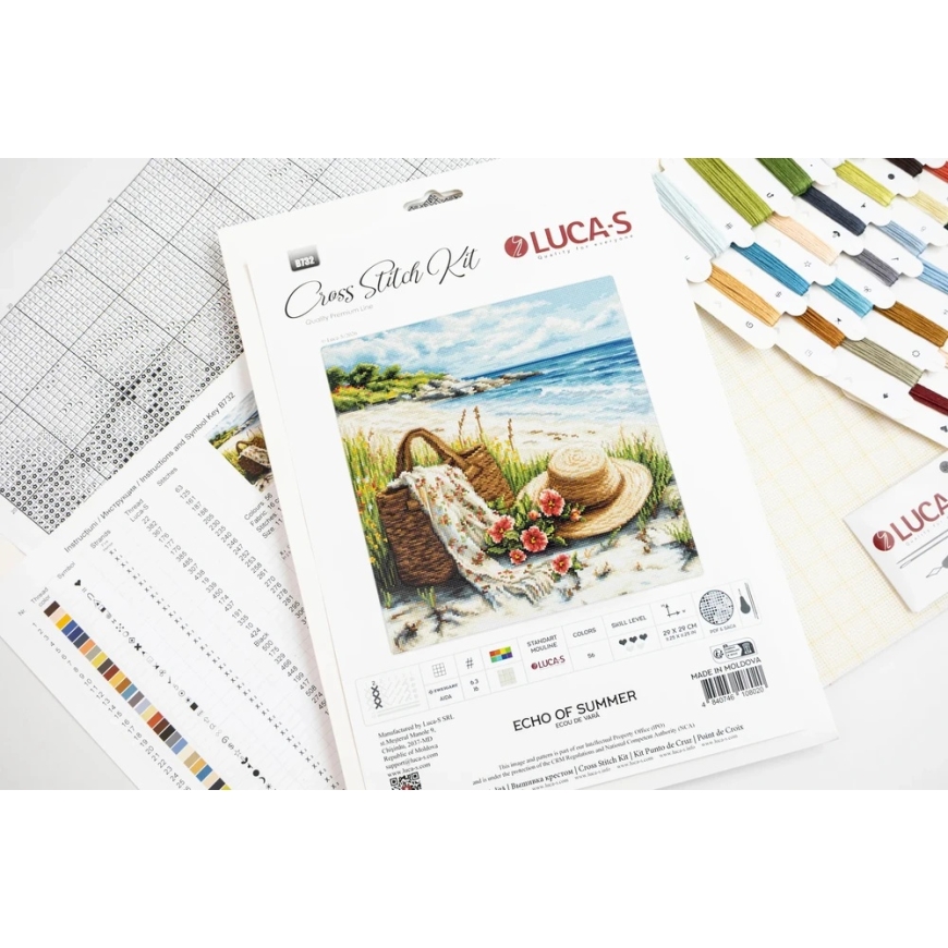 luca S ristpistesuurenduskomplekt "Suve kajastus" 29x29 cm SB732 – 4