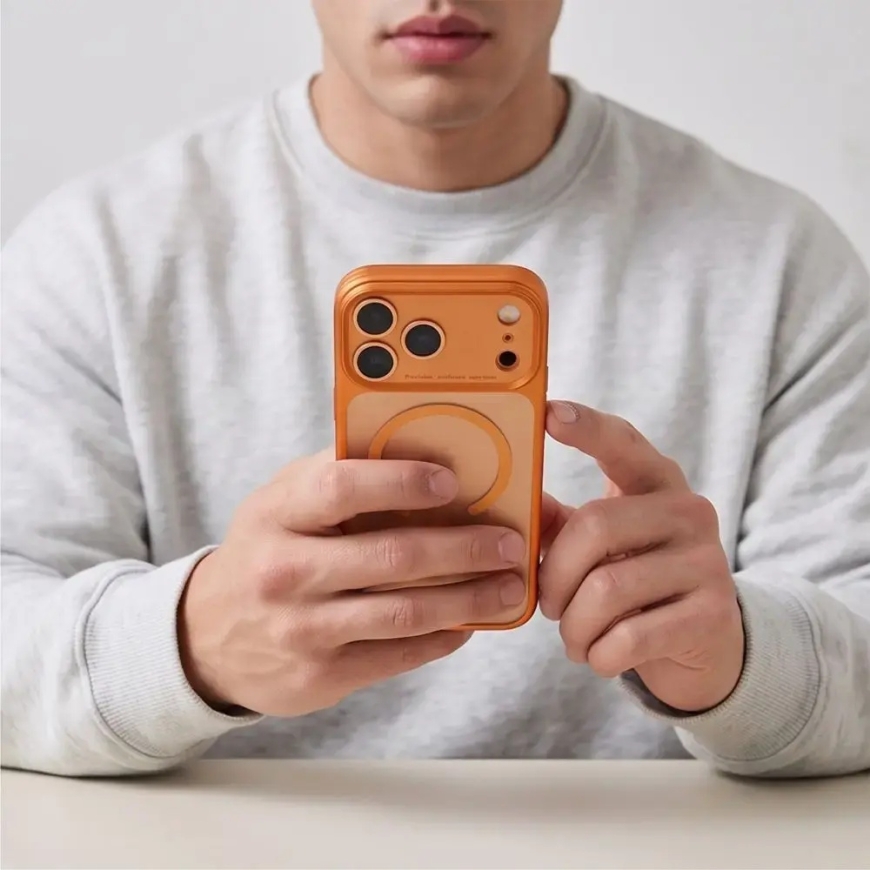 TECH-PROTECT MAGPRIME phone case with MagSafe support for iPhone 17 Pro Max | iPhone 18 Pro Max orange – 5