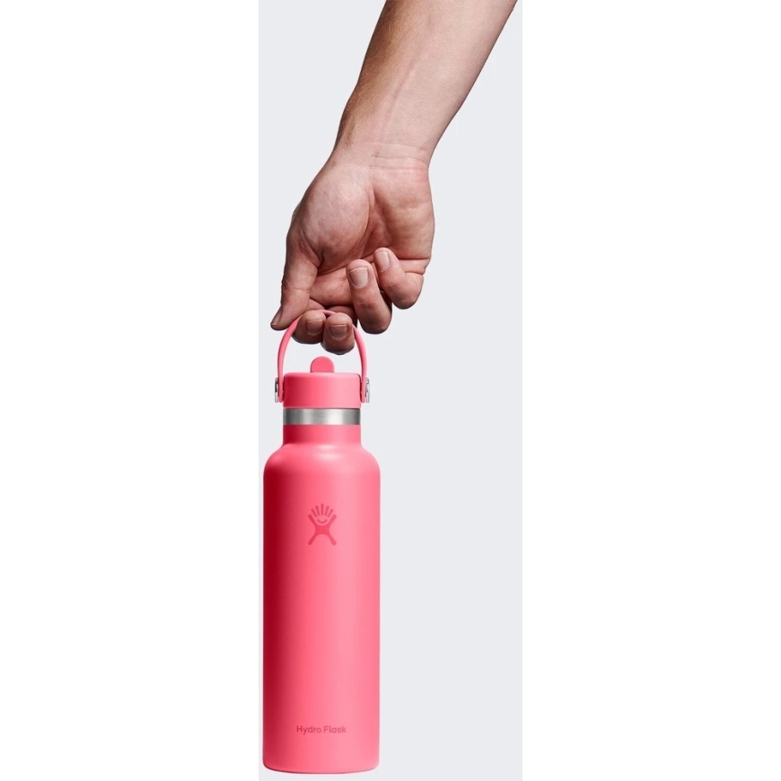 Hydro Flask Standard Mouth Flex õlgedega kaas Popstar Roosa termos, 621 ml