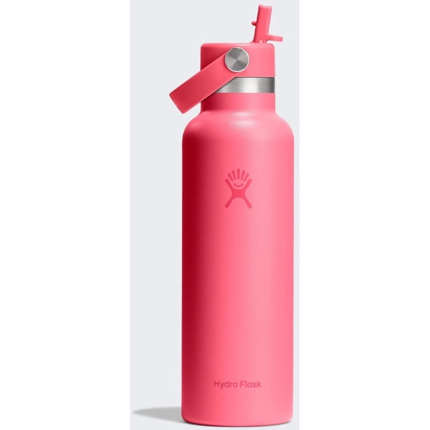 Hydro Flask Standard Mouth Flex šiaudelio dangtelis Popstar Rožinė termo butelis, 621 ml – 2