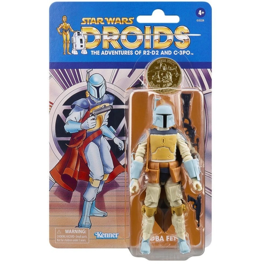 Hasbro Star Wars R2-D2 un C-3PO Boba Fetta figūra 15 cm
