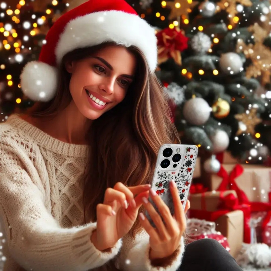 Чехол TEL PROTECT Christmas для Samsung S23 Ultra Дизайн 5 Прозрачный – 5