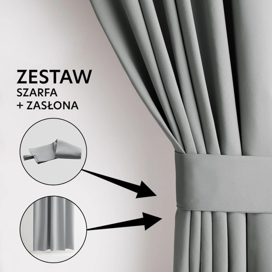 Hall kardin aasadega AmeliaHome 200 × 175 cm – 3