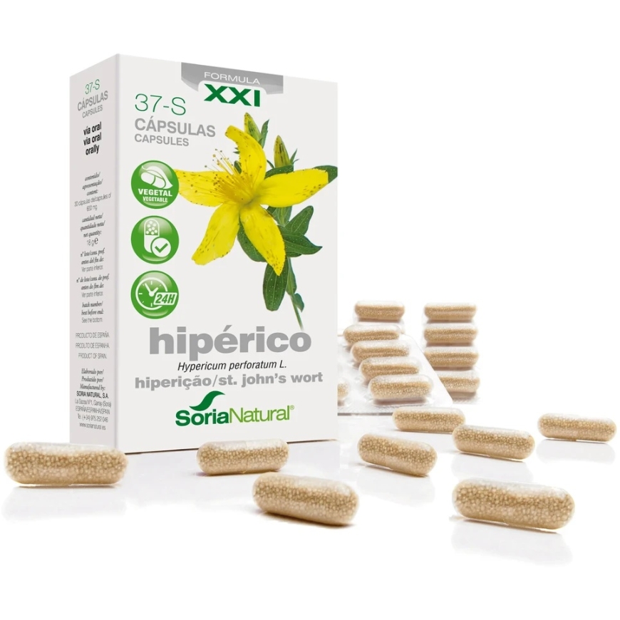 "Soria 37-S Hiperico" 30 capsules Sustained Release – 2