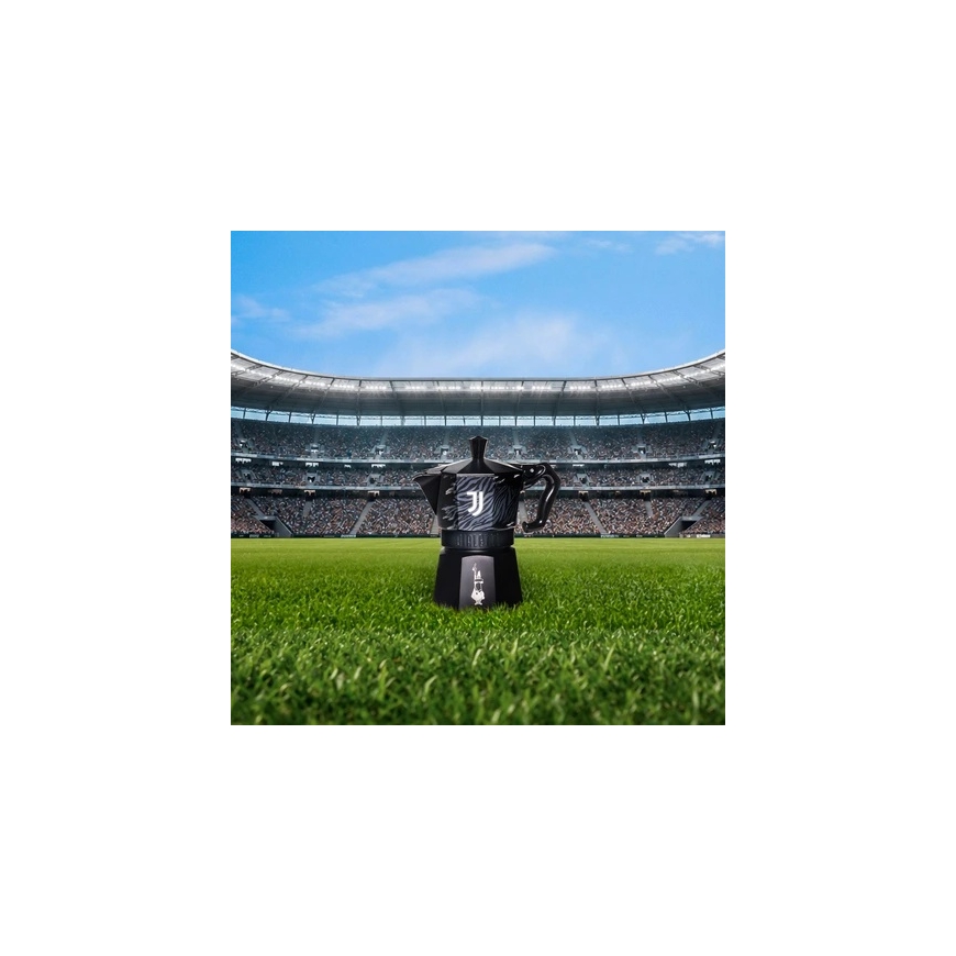 Bialetti Moka Express Juventus 3TZ (150 ml) black and white – 3
