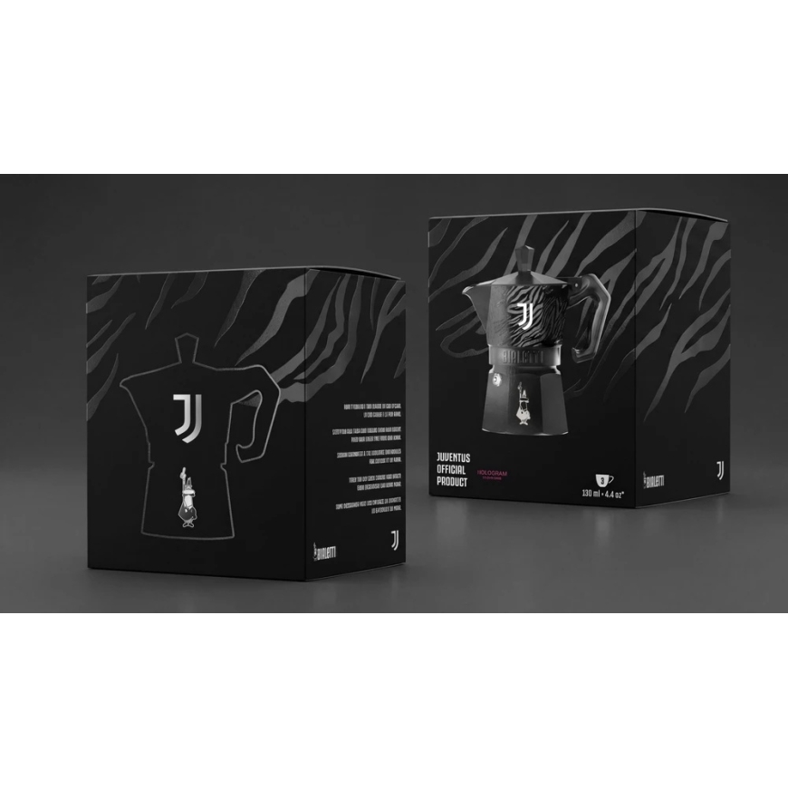 Bialetti Moka Express Juventus 3TZ (150 ml) must ja valge – 5