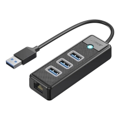 Orico PW3UR25-U3 хаб USB-C на USB 3.0 | RJ45 | чёрный