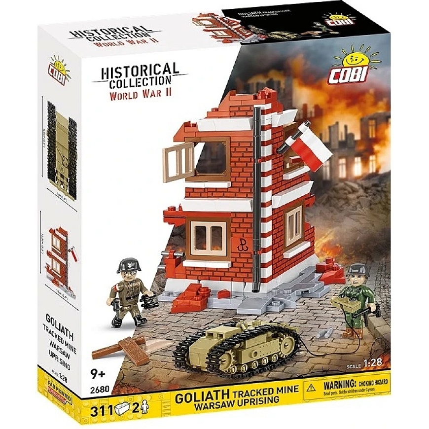 Cobi Konstrukciju klucīši Goliath kontrolējama mīna no Varšavas sacelšanās 311 daļas
