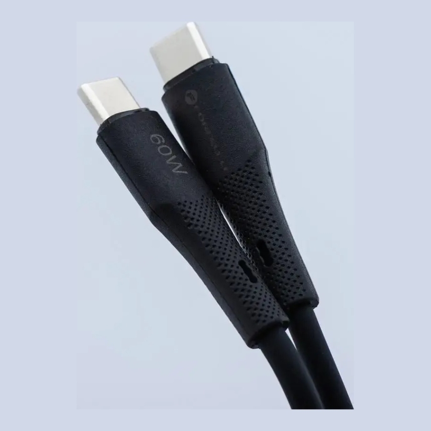 Forcell F-Energy C344 data transfer and charging cable | USB-C to USB-C | QC 4.0, PD | 60W | 1m | black – 4