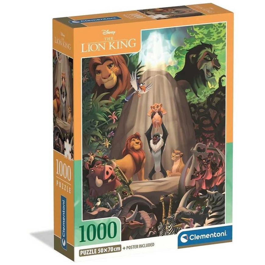 Clementoni Pusle 1000 tk - Lõvi Kuninga – 4