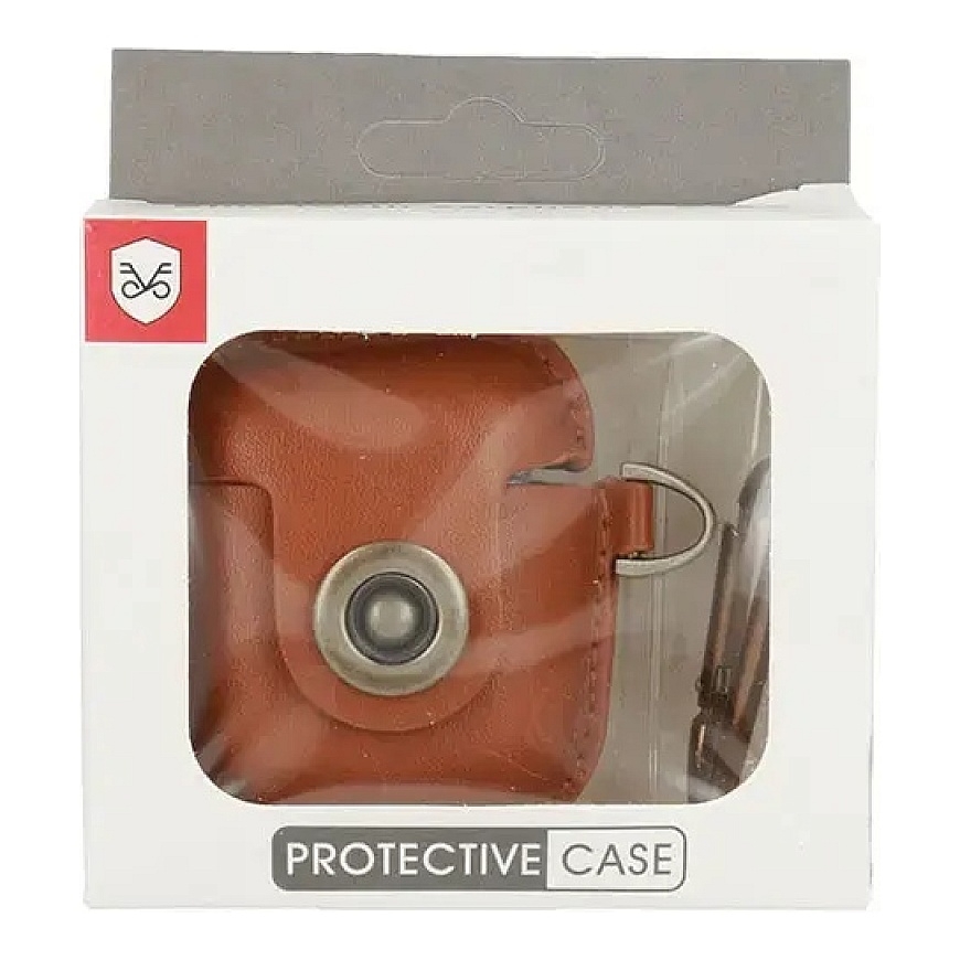 Leather Case for Airpods - Light brown – 2