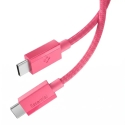 Spigen EB6010CC провод для передачи данных и зарядки | USB-C на USB-C | 60W | 1m | розовый Spigen EB6010CC провод для передачи данных и зарядки | USB-C на USB-C | 60W | 1m | розовый