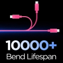 Spigen EB6010CC datu pārraides un uzlādes vads | USB-C uz USB-C | 60W | 1m | rozā Spigen EB6010CC datu pārraides un uzlādes vads | USB-C uz USB-C | 60W | 1m | rozā