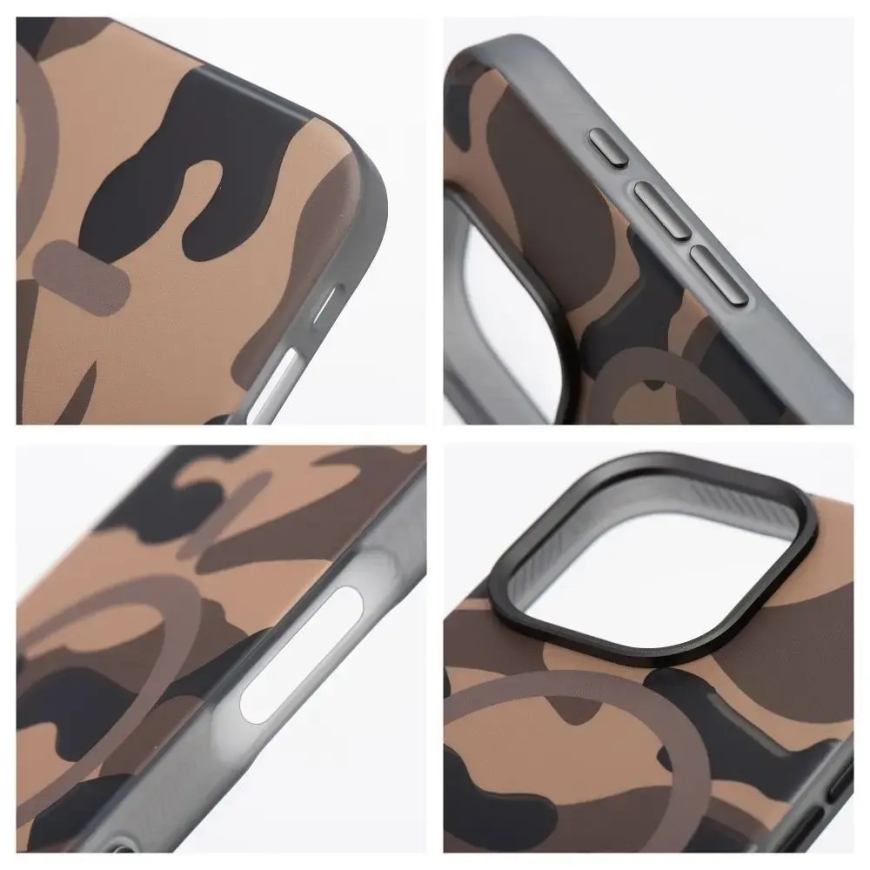 Forcell F-Protect Levels Dual Layer 4D telefono dėklas su MagSafe palaikymu Samsung Galaxy S25 (S931) daugiaspalvis (Military) – 4