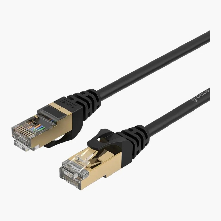 Orico PUG-C7 сетевой кабель Ethernet LAN | Cat7 | круглый | 10Gbps | 2m | чёрный – 2