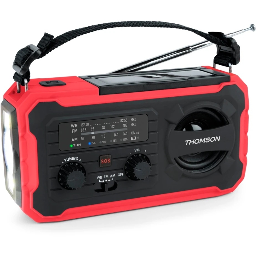 Thomson RT280R – monitoiminen FM/AM-radio ja 8000 mAh power bank