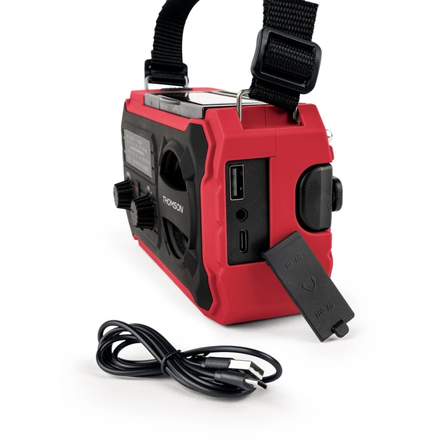 Thomson RT280R – monitoiminen FM/AM-radio ja 8000 mAh power bank – 5