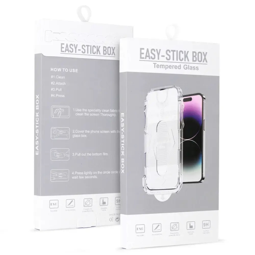 Kaitseklaas täisliimiga Easy-Stick IPHONE XS MAX must
