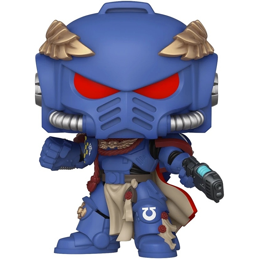 FUNKO POP! Vinilinė figūrėlė: Total War: Warhammer 40,000 - Ultramarines Captain, ~10.4 cm – 2