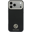 Guess Grained Round Strass Logo MagSafe Case for iPhone 18 Pro / 17 Pro - Black Guess Grained Round Strass Logo MagSafe Case for iPhone 18 Pro / 17 Pro - Black
