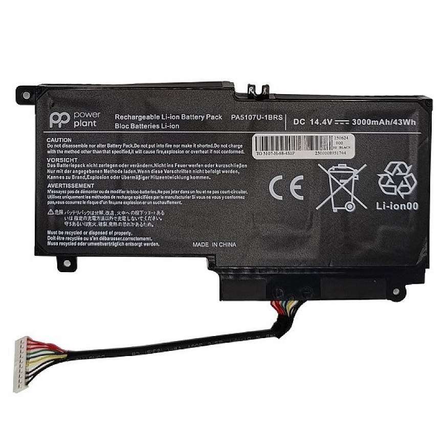 TOSHIBA PA5107U-1BRS kannettavan tietokoneen akku, 3000mAh, Power Plant