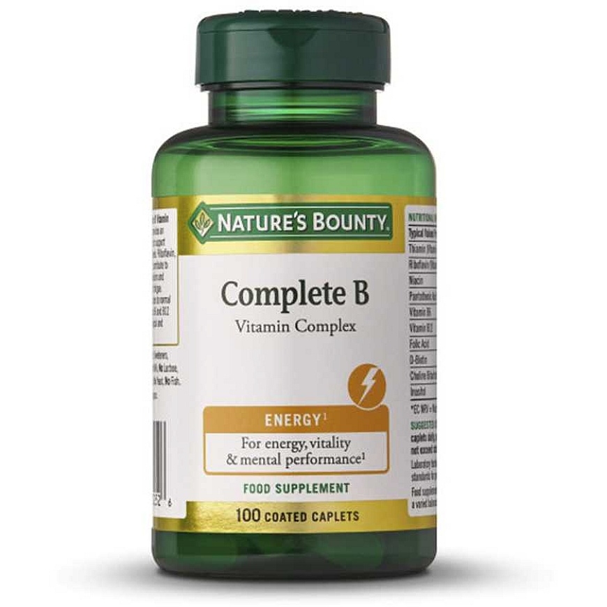 Natures Bounty B-COMPLEX coated capsules 100 units