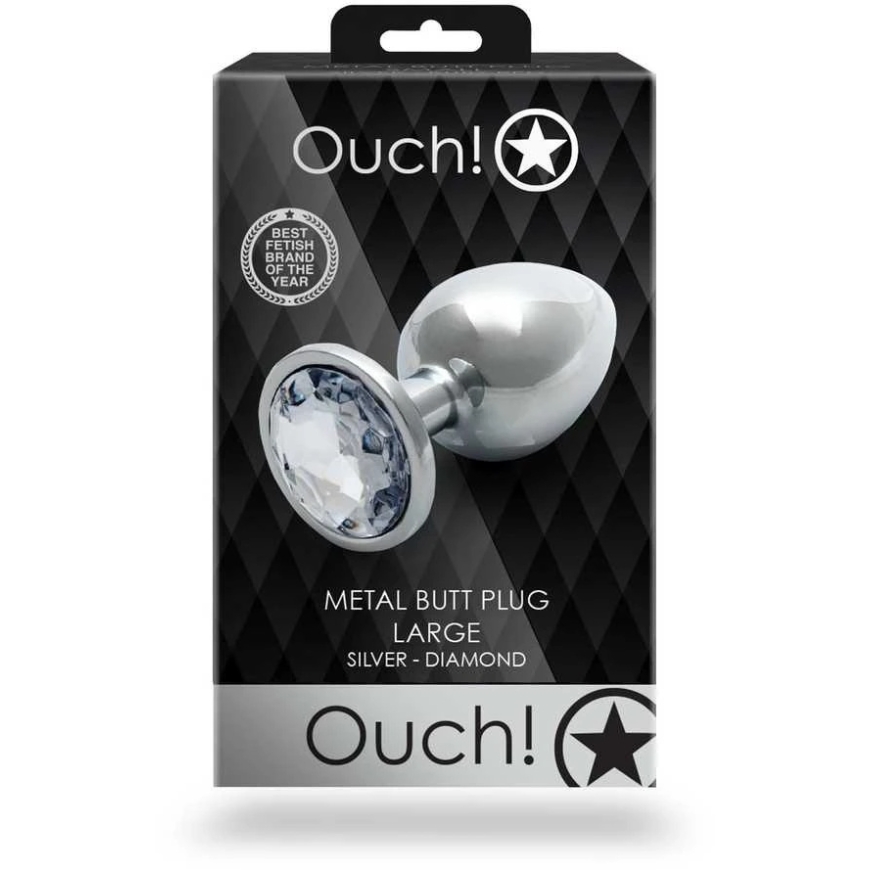 Ouch By Shots Ouch! Round Gem Butt Plug - Large – 2