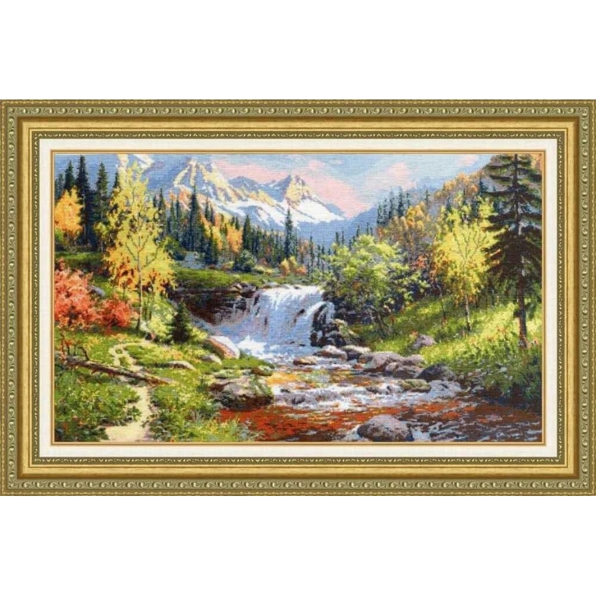 Zolotoe Runo Beldizart Kryželiu siuvinėjimo rinkinys "Kalnų upelis" 32.5 × 55 cm S/VM035 – 2