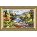 Zelta Sūna Beldizart izšūšanas komplekts "Kalnu straume" 32.5 × 55 cm S/VM035 Zelta Sūna Beldizart izšūšanas komplekts "Kalnu straume" 32.5 × 55 cm S/VM035