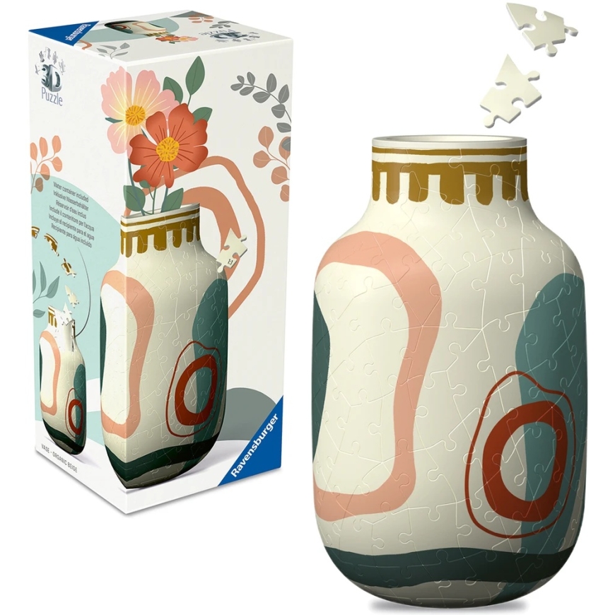 3D Puzzle Vase Sand Color Ravensburger