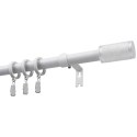 Decastyl One-Track Sliding Curtain Rod FI 19 MM WHITE 200-300 CM with Rings KOWALSKI Decastyl One-Track Sliding Curtain Rod FI 19 MM WHITE 200-300 CM with Rings KOWALSKI
