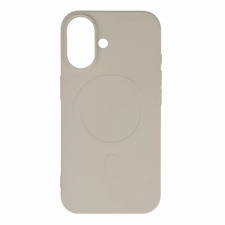 Liquid Silicone maciņš ar MagSafe atbalstu telefonam Samsung Galaxy S25 Edge (S937) bēšs