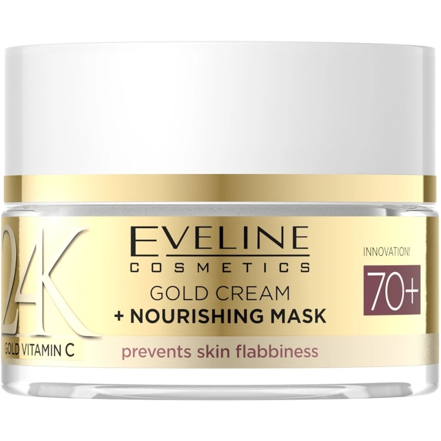 „Eveline Cosmetics“ „Eveline EVELINE 24K Gold&Vit C“ kremas dienai/nakčiai su 70+ 50 ml – 2