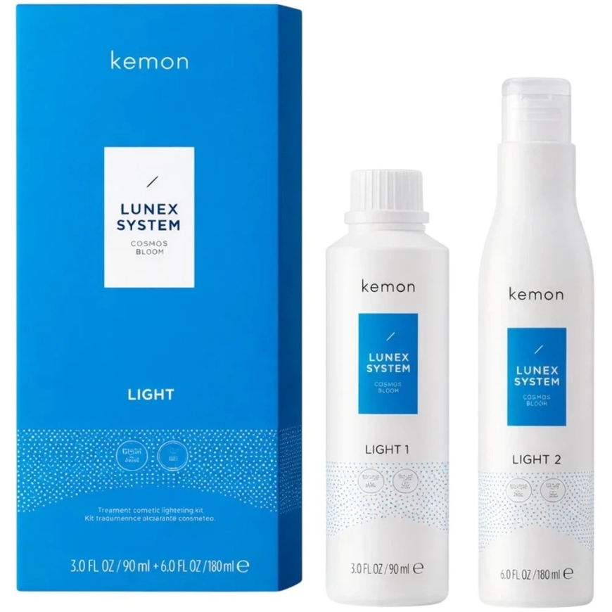 Lunex System Light Set Kemon: Светящийся крем для волос, 90 мл + Крем-активатор для волос, 180 мл – 2