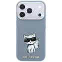 Case Karl Lagerfeld Smooth Choupette Sketch MagSafe for iPhone 18 Pro / 17 Pro lightblue