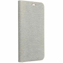 OEM LUNA Book maciņš Gold Samsung Galaxy S25 sudraba krāsā