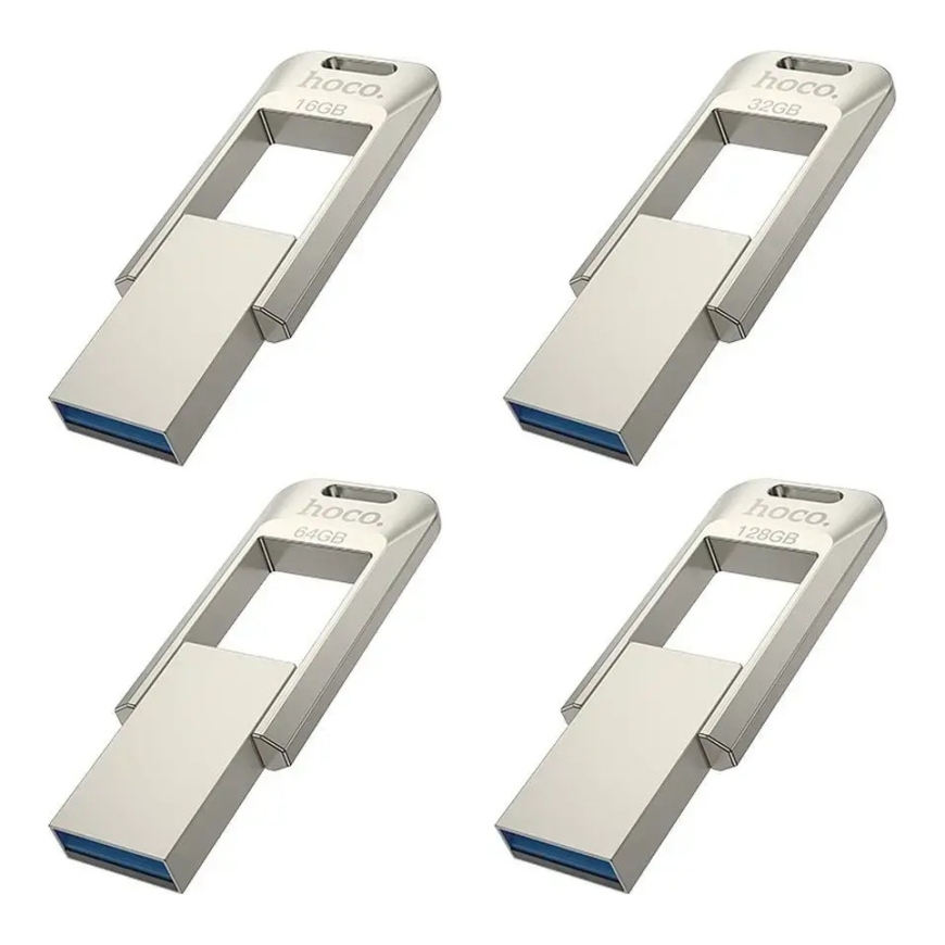 Pendrive 32GB USB 3.0 (USB A) Hoco UD16 nikelis – 3