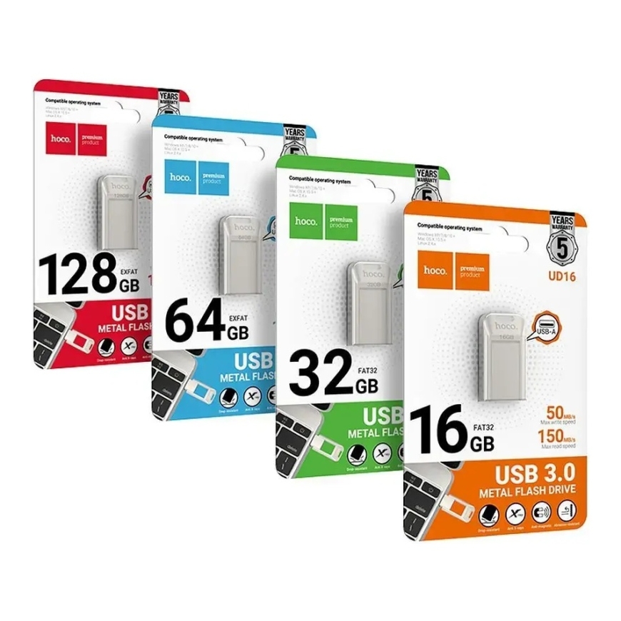 Pendrive 32GB USB 3.0 (USB A) Hoco UD16 nikli – 5
